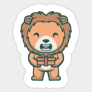 CUTE LION Sticker